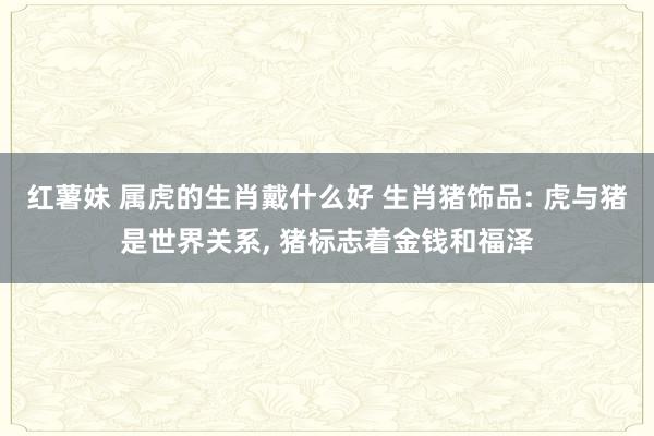 红薯妹 属虎的生肖戴什么好 生肖猪饰品: 虎与猪是世界关系， 猪标志着金钱和福泽